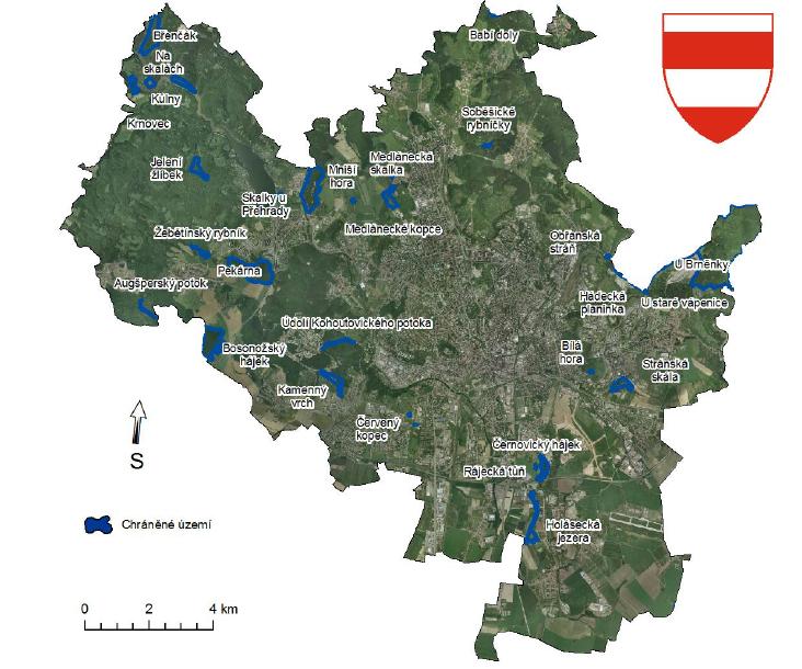 Mapa 28: Maloplošná chráněná území města Brna Zdroj: Převzato z Program rozvoje cestovního ruchu města Brna 2010-2015 Jak již bylo zmíněno výše, velký význam má v Brně kongresový a veletržní cestovní