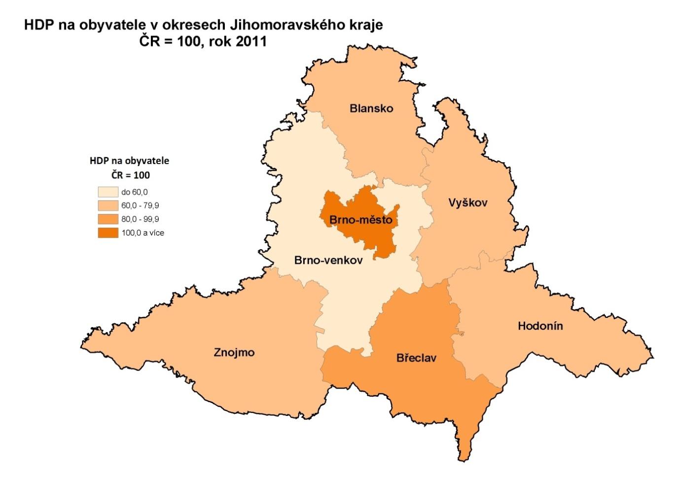 Uvedená data zobrazují zpoždění nástupu recese v České republice oproti dalším členským zemím na západ od naší hranice. Tato skutečnost též ovlivnila odlišný vývoj mezi kraji a jejími metropolemi.