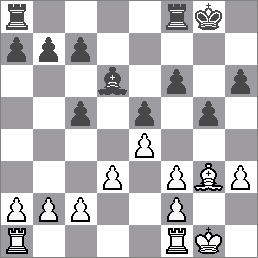 Pozice vznikla z výměnného systému španělské hry. Bílý je na tahu. Jeho pozice je lepší, po g4 g5 dostane volný sloupec a volného pěšce. Plánem černého je protihra na dámském křídle. (c5, c6, b5, c4).