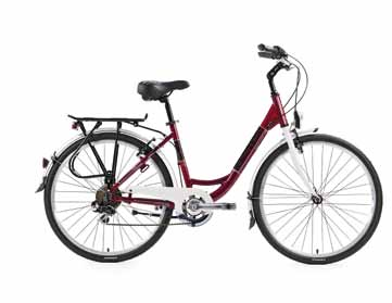 Domesta lady 26 14,0 kg RÁM FRAME alloy 6061, 17/19 VIDLICE FORK steel Hi-ten PŘEVODNÍK CHAINWHEEL alloy, l: 170mm, 38t BRZDY BRAKES alloy v-brake ŘIDÍTKA HANDLEBAR steel 620mm PŘEDSTAVEC STEM alloy