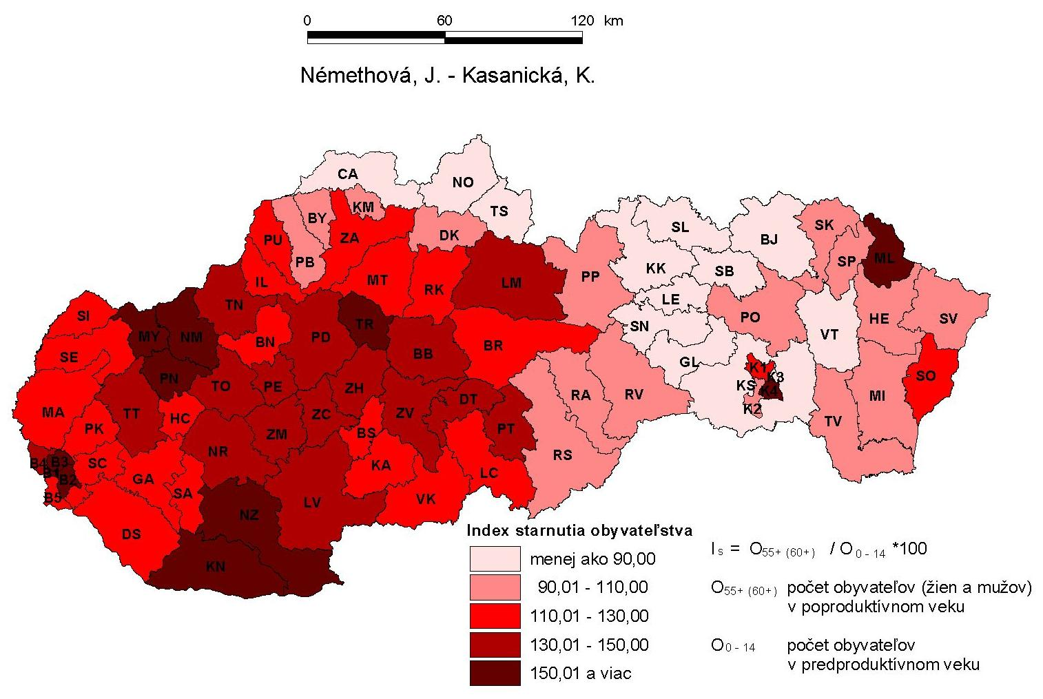 tejto skupiny vzrástlo zo 17,3 % na 18,1 %. Vzhľadom na skutočnosť, ţe ţeny sa doţívajú vyššieho veku, majú v tejto vekovej kategórii zastúpenie aţ 66,7 %. Najstaršie obyvateľstvo (r.