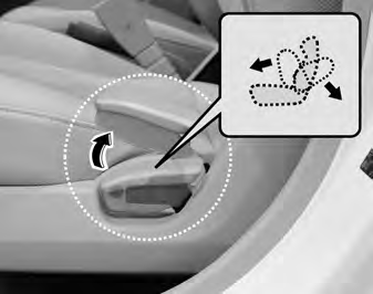 Poznávání Vašeho vozu SAA0 Nastavení sklonu opěradla sedadla řidiče Sklon opěradla nastavíte následujícím způsobem:.