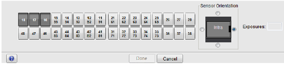 7 SNÍMKOVÁNÍ INTRAORÁLNÍCH SNÍMKŮ 7 SNÍMKOVÁNÍ INTRAORÁLNÍCH SNÍMKŮ Při prvním použití senzoru se v okně Romexisu zobrazí hlášeni Loading calibration files.