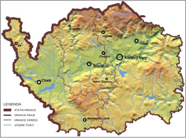 2. Alytická část 2.1. Území, geogrfické demogrfické spekty Územě správí celek Krlovrský krj (NUTS III) tvoří území okresů Krlovy Vry, Sokolov Cheb (viz obr. 1).