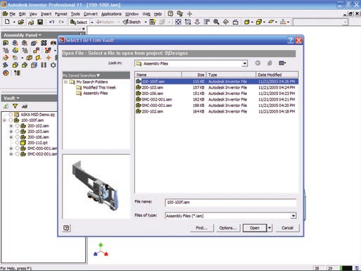 Spolupráce a komunikace Autodesk Inventor umožňuje efektivní a bezpečnou výměnu návrhových dat, čímž podporuje spolupráci mezi různými technologickými spolupracovníky včetně průmyslového návrhu,