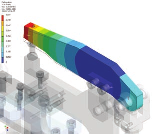 Dynamické simulace V aplikaci Autodesk Inventor mohou konstruktéři pomocí dynamických simulací předpovídat, jak se bude výrobek chovat v reálných podmínkách, aniž by museli vydávat peníze a čas za