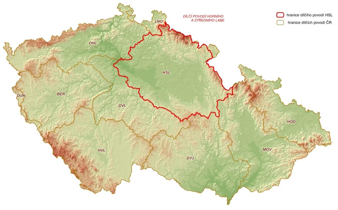 I. Charakteristiky dílčího povodí I.1.