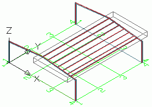 Styčníkový rám Obrázek 127: 2 styčníkový symetrický rám Tento konstrukční dílec je vkládán do aktuální roviny USS výběrem dvou základních bodů a jednoho hřebenového bodu pro výšku, nebo pravé