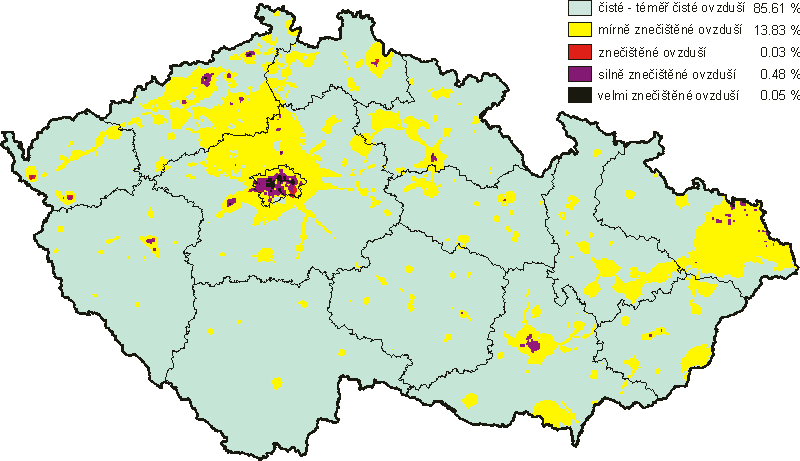 Imisní situace je sledována u obecně se vyskytujících škodlivin v regionu na řadě stanic. Nejblíže k lokalitě je stanice Litoměřice Mlékojedy (asi 3,5 km od areálu pískovny).