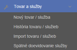 Strana 47 / 84 3.7 Tovar a služby Obrázok 50: Kópia dokladu - náhľad Táto obrazovka zobrazuje všetok tovar a služby, ktoré podnikateľ práve ponúka.