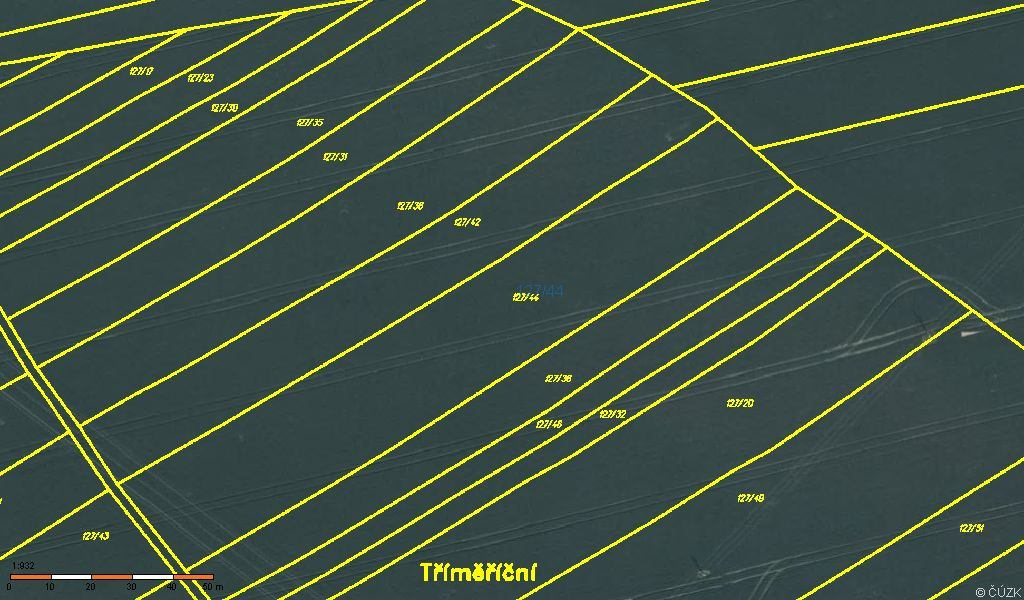 Ortofoto mapa parcely 127/43
