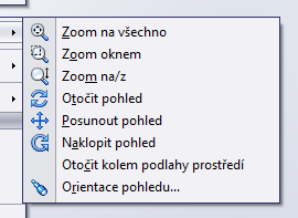 Vyzkoušejte pravé tlačítko myši: v režimu skici jsou v menu dostupné všechny příkazy pro práci se skicou Levé