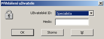 4 Přihlášení do programu Po prvním provedení instalace programu se nezobrazí okno pro zadání uživatelského jména a hesla.