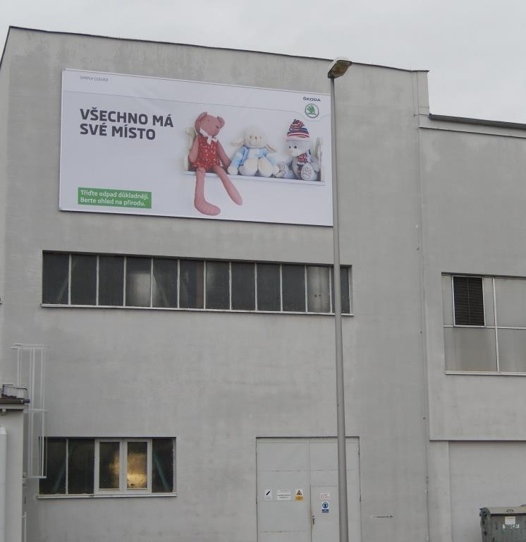 Plnění cílů životního prostředí Billboardy Umístění: Mladá Boleslav Vstup od