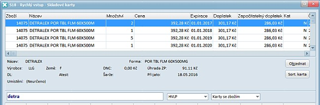 4 1.2 Novinky Mediox 3000, Verze 3.0.2012.266 Zvýraznění příznaků receptů v retaxaci Moduly Výdej, Doklady, Retaxace.