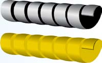 SPIRALINA Ochrana na káble a hadice J C až + C Materiál: PVC èierne alebo žlté Univerzálna ochrana hadice pre káblové a hadicové zväzky.