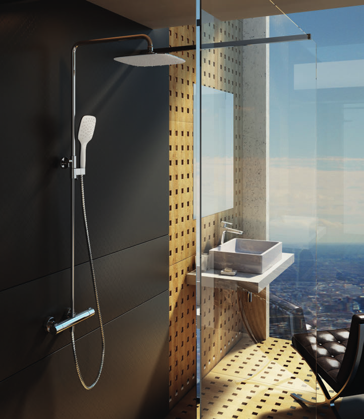 Duální sprchové systémy Termo 5 Na termostatické baterie poskytujeme 5 let záruku. RAVAK Cleaner Chrome Speciální šetrný čistící přípravek bez obsahu chlóru.