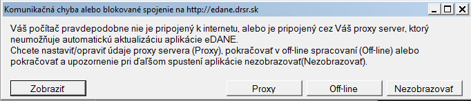 13. NASTAVENIE PROXY Ak je počítač pripojený do internetu prostredníctvom proxy servera, je potrebné, aby používateľ nastavil parametre pripojenia. Voľba Nastavenie proxy je súčasťou menu Nastavenie.