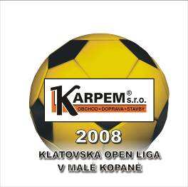 ZPRAVODAJ č.5 26.5.2008 V pořadí 5.kolo měla na programu o minulém víkendu Klatovská OPEN liga KARPEM 2008 v malé kopané.