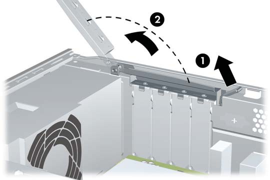 Vyjmutí nebo instalace rozšiřovací karty V závislosti na modelu může být počítač vybaven rozšiřovacími sloty PCI Express x1, rozšiřovacími sloty PCI Express x16 a standardními rozšiřovacími sloty PCI.