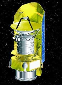 Herschel Space Observatory start 14.5.2009, raketou Ariane 5 váha 3.3 t, umístění L2, primární zrcadlo má průměr 3.5 m 2300 l LHe, 1.