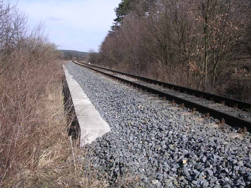 Sanace sváženin v km 11,1 trati