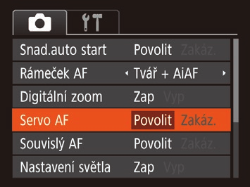 Výběr zaostřovaného objektu (AF sledování) Následujícím způsobem pořídíte snímek po výběru zaostřovaného objektu.