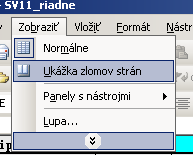 ak je nastavené Súbor Nastavenie strany Hárok Poradie strán Priečne, potom nadol vytlačí stranu s odbormi a k nej príslišnú stranu s kontrolami rozloženie strán pre tlač môžete vidieť ak