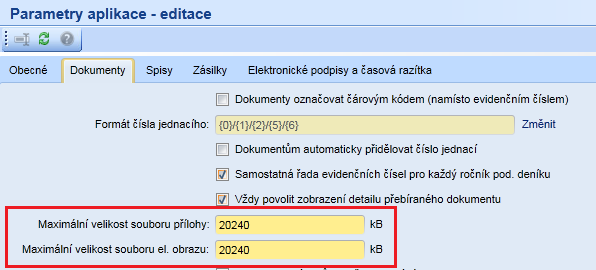 16. Datová schránka navýšení maximální velikosti datové zprávy na 20 MB. Nově je umožněno odeslat datovou zprávu o maximální velikosti 20 MB.