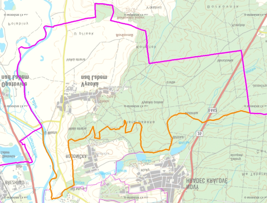 A. NÁZEV OBCE Název části obce (ZSJ): Vysoká nad Labem Mapa A: Území obce Přehledová mapka Kód části obce PRVK: 3602.5205.099.