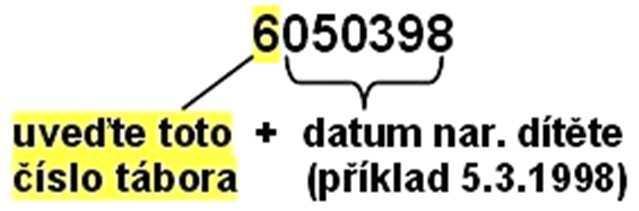 TERMÍNY Do pátku 5. května poslat přihlášku poštou nebo oskenovanou emailem (ne ofocenou), nejlépe s oskenovanou kartičkou zdrav.