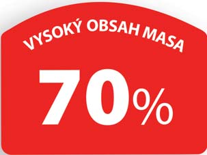 Zmrzlina Pegas, Párky se Špekáčky Mrož s jogurtem, se sýrem* s tvarohem 850 ml (100 ml = 5,87 Kč) Rybí prsty VIKI 250 g = 15,16 Kč Rožnovský salám* MP Krásno 4 cena za Beránek s polevou** tmavou,