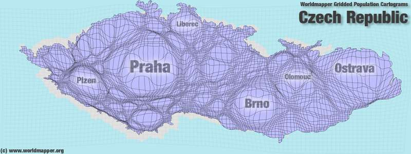 Odkaz pro zájemce Cartogram Central (http://www.ncgia.ucsb.