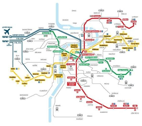 5.2 Aplikace Lynchovy teorie na pražské metro V teoretické části jsme věnovali pozornost Kevinu Lynchovi a jeho teorii struktury a formy města z pohledu jeho uživatelů.