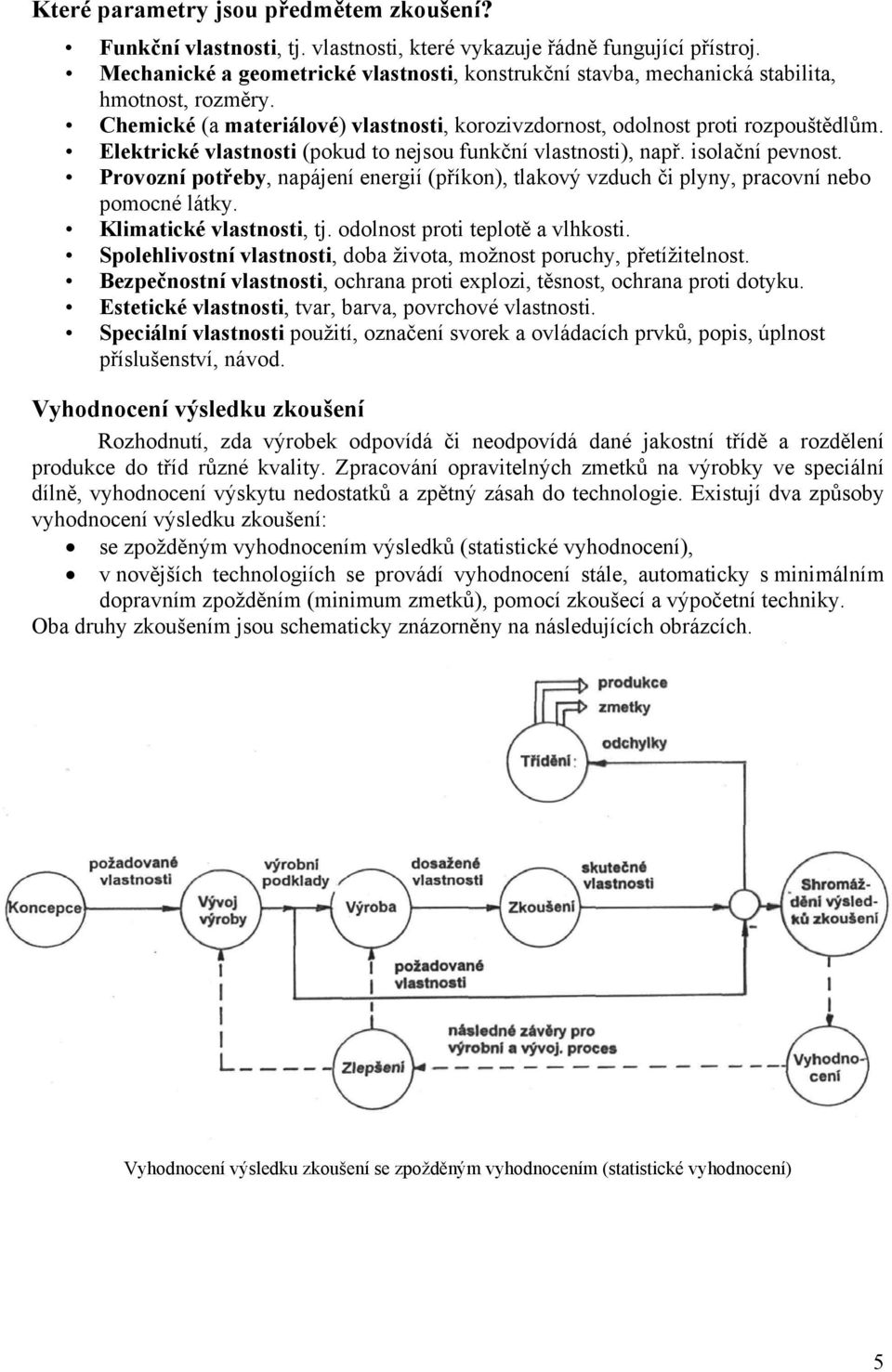 Elektrické vlastnosti (pokud to nejsou funkční vlastnosti), např. isolační pevnost. Provozní potřeby, napájení energií (příkon), tlakový vzduch či plyny, pracovní nebo pomocné látky.