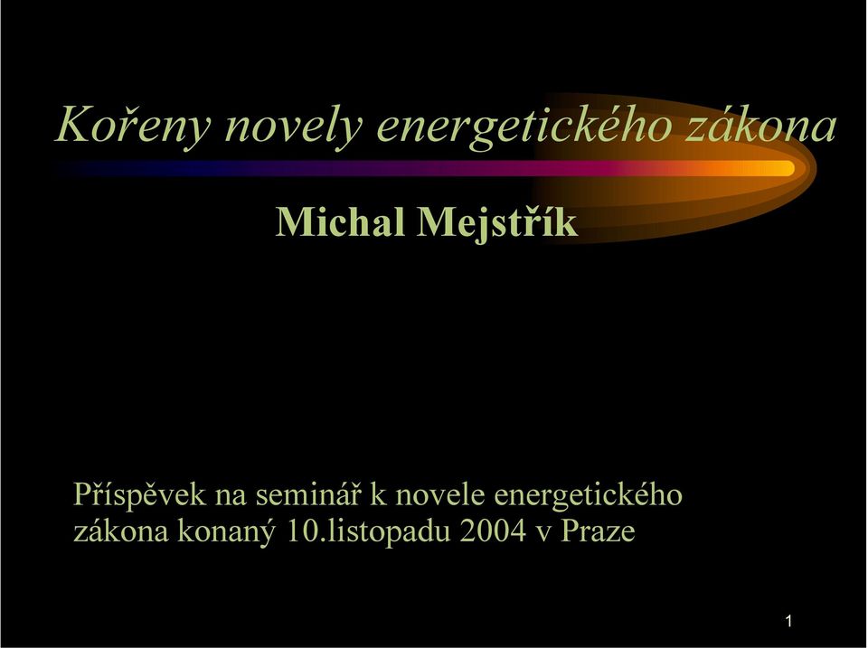 na seminář k novele energetického