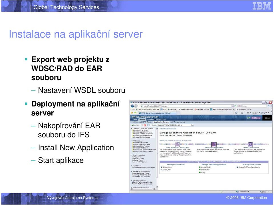 Deployment na aplikační server Nakopírování EAR