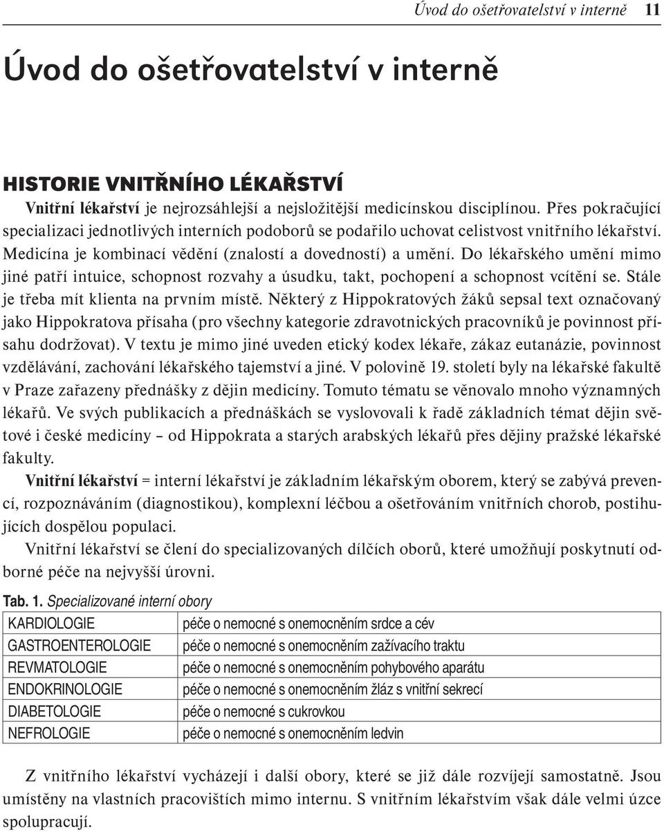 Do lékařského umění mimo jiné patří intuice, schopnost rozvahy a úsudku, takt, pochopení a schopnost vcítění se. Stále je třeba mít klienta na prvním místě.