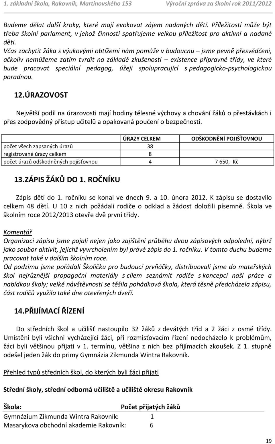 pedagog, úžeji spolupracující s pedagogicko-psychologickou poradnou. 12.