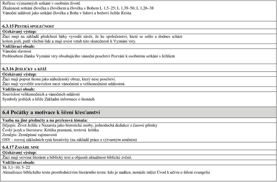 15 PESTRÁ SPOLEČNOST Žáci mají na základě předchozí látky vyvodit závěr, že ke společenství, které se sešlo a dodnes schází kolem jeslí, patří všichni lidé a mají uvést vztah této skutečnosti k