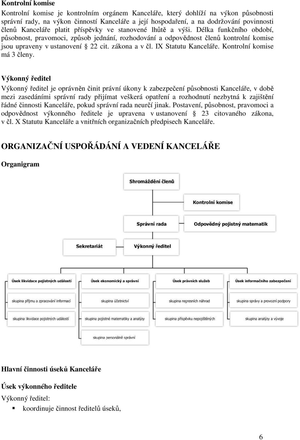 zákona a v čl. IX Statutu Kanceláře. Kontrolní komise má 3 členy.