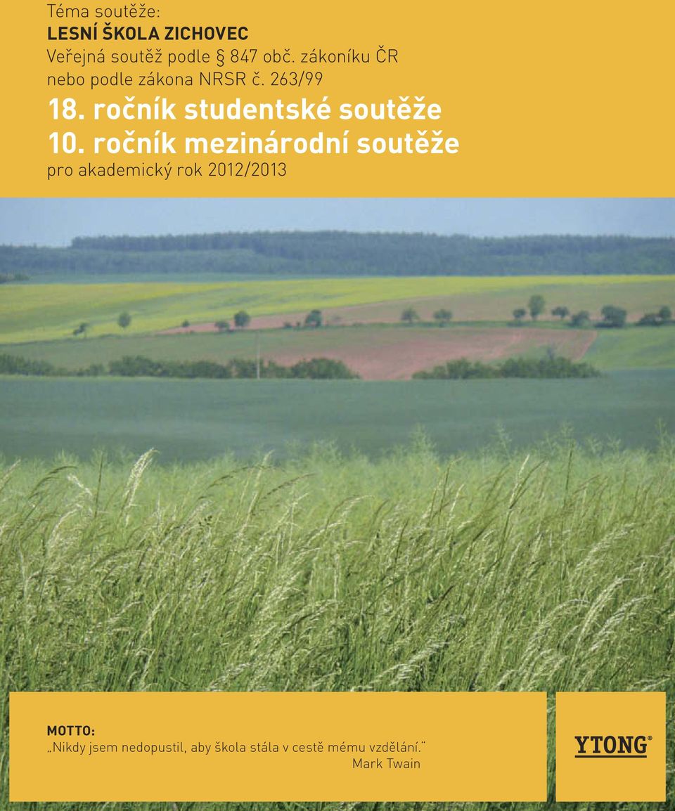 ročník studentské soutěže 10.