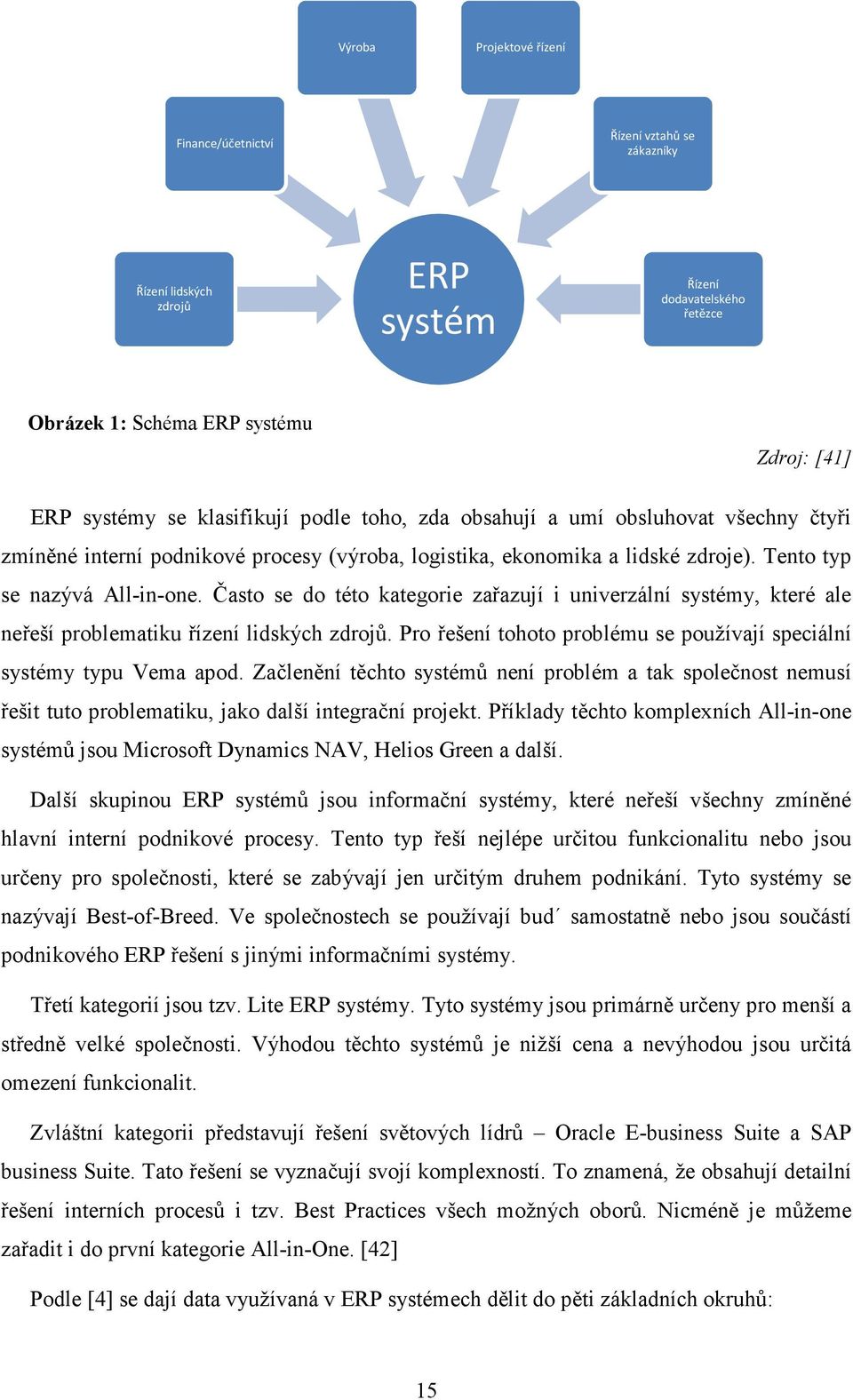 Často se do této kategorie zařazují i univerzální systémy, které ale neřeší problematiku řízení lidských zdrojů. Pro řešení tohoto problému se používají speciální systémy typu Vema apod.