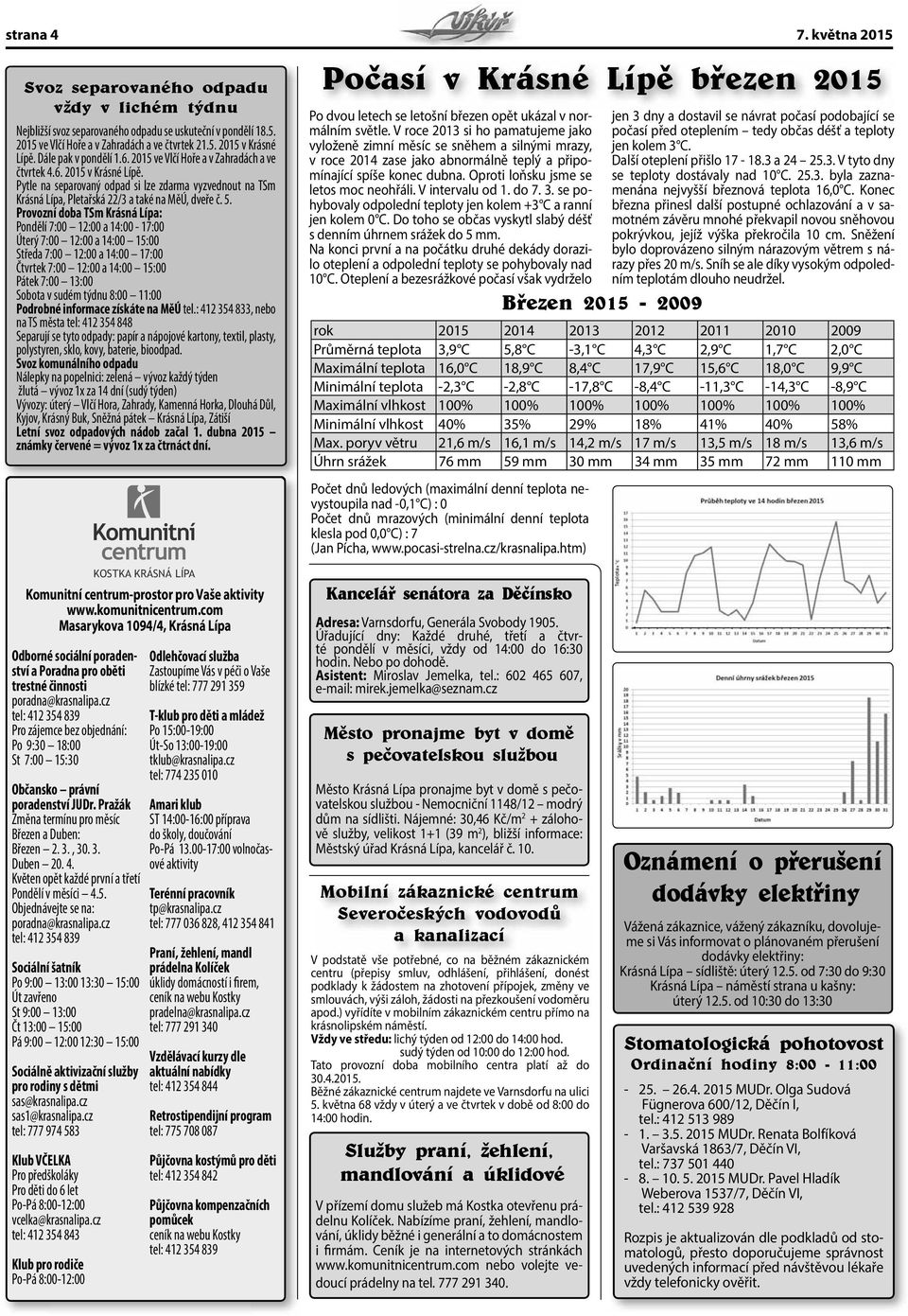 Pytle na separovaný odpad si lze zdarma vyzvednout na TSm Krásná Lípa, Pletařská 22/3 a také na MěÚ, dveře č. 5.