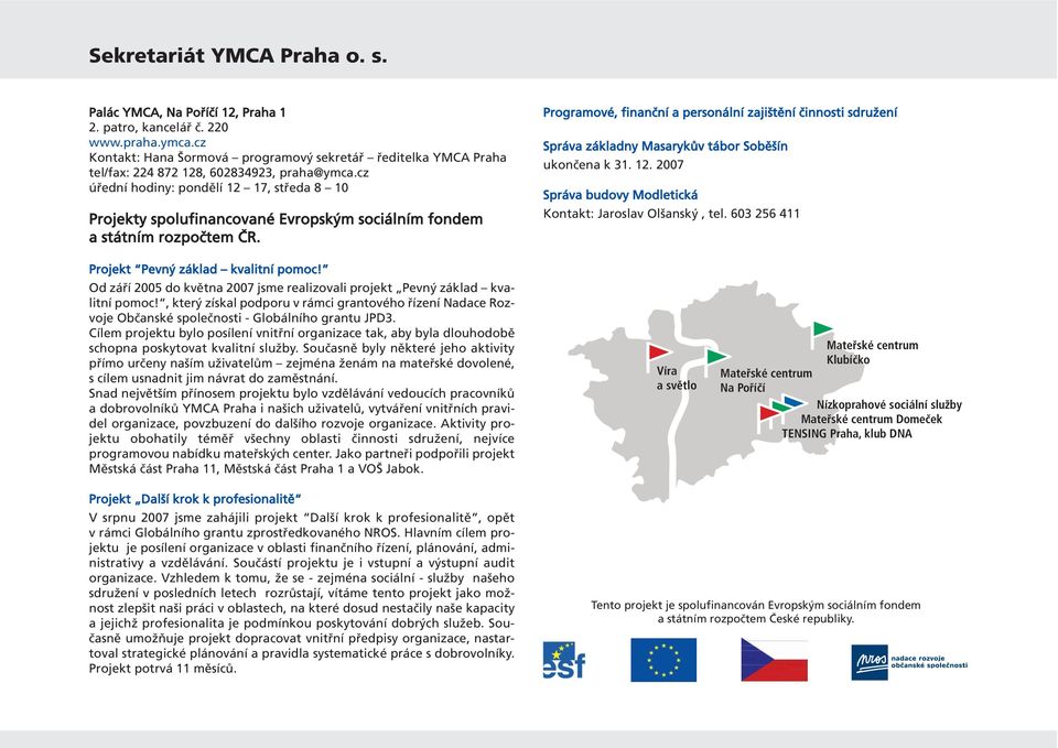 cz úřední hodiny: pondělí 12 17, středa 8 10 Projekty spolufinancované Evropským sociálním fondem a státním rozpočtem ČR.