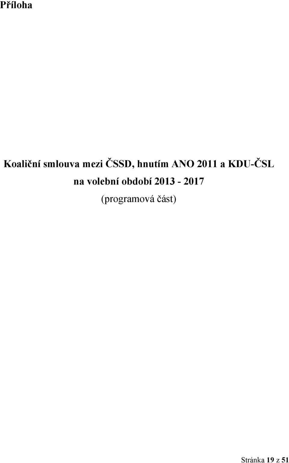 KDU-ČSL na volební období