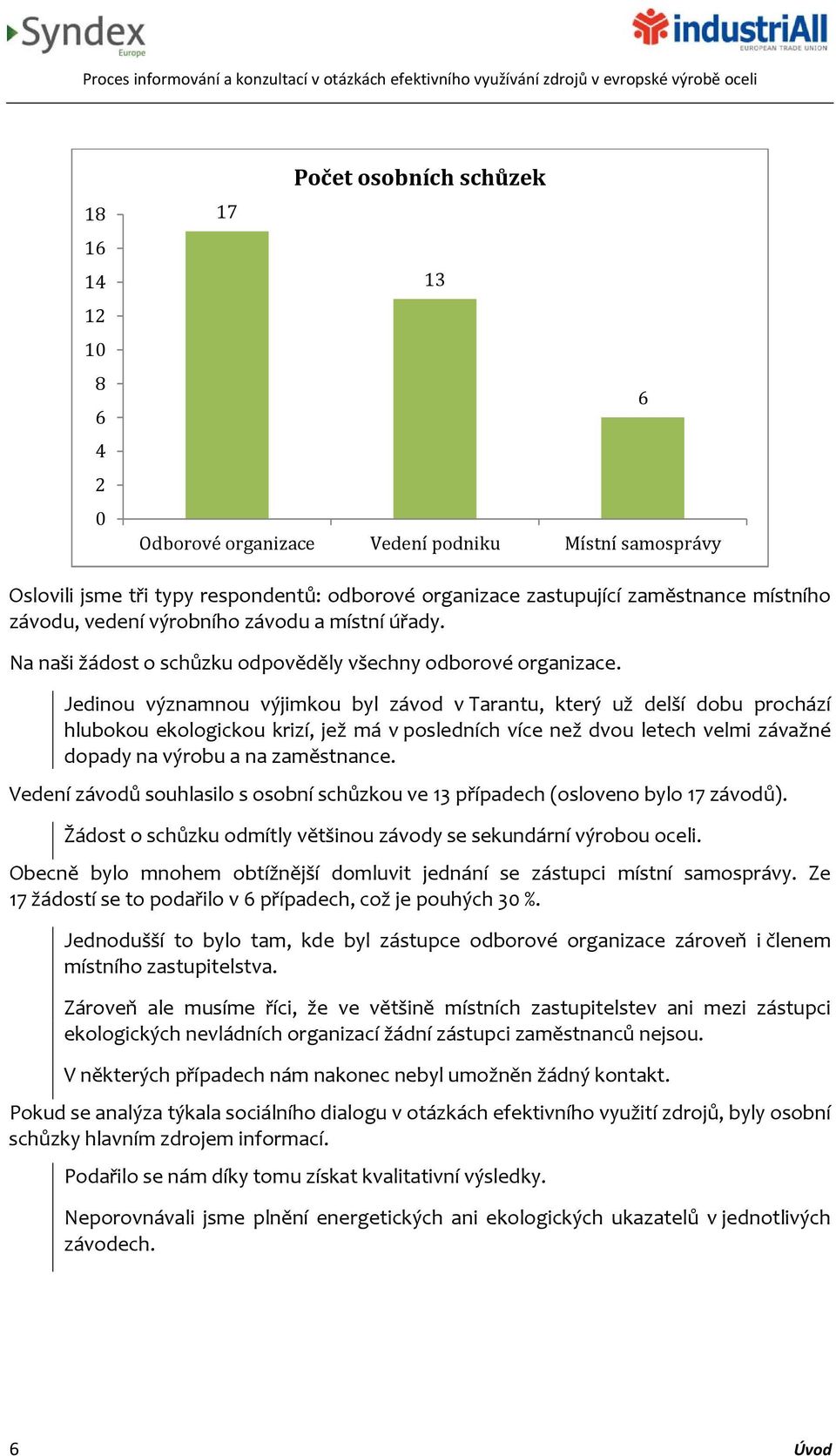 Jedinou významnou výjimkou byl závod v Tarantu, který už delší dobu prochází hlubokou ekologickou krizí, jež má v posledních více než dvou letech velmi závažné dopady na výrobu a na zaměstnance.