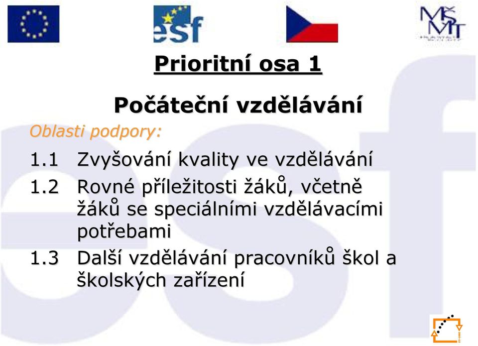 2 Rovné příležitosti žáků,, včetnv etně žáků se speciáln lními