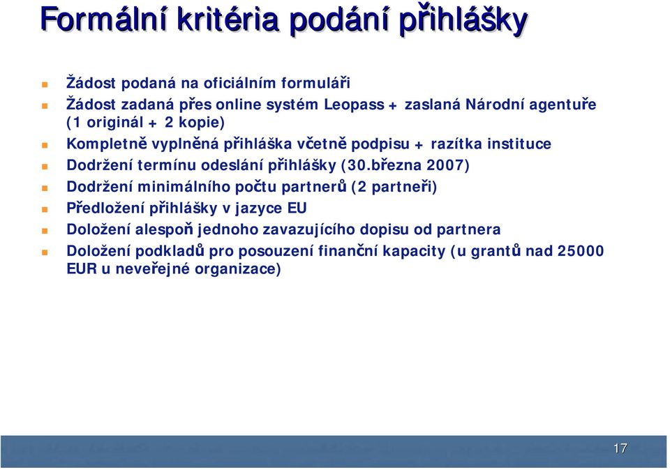 přihlášky (30.