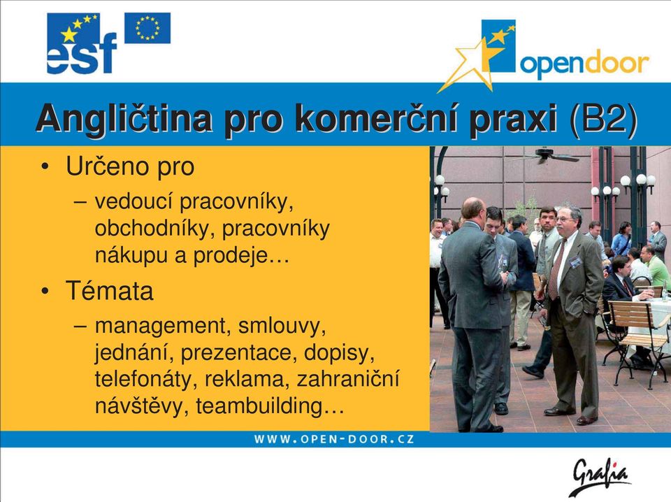 Témata management, smlouvy, jednání, prezentace,